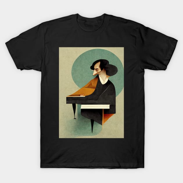 Pianist T-Shirt by deificusArt